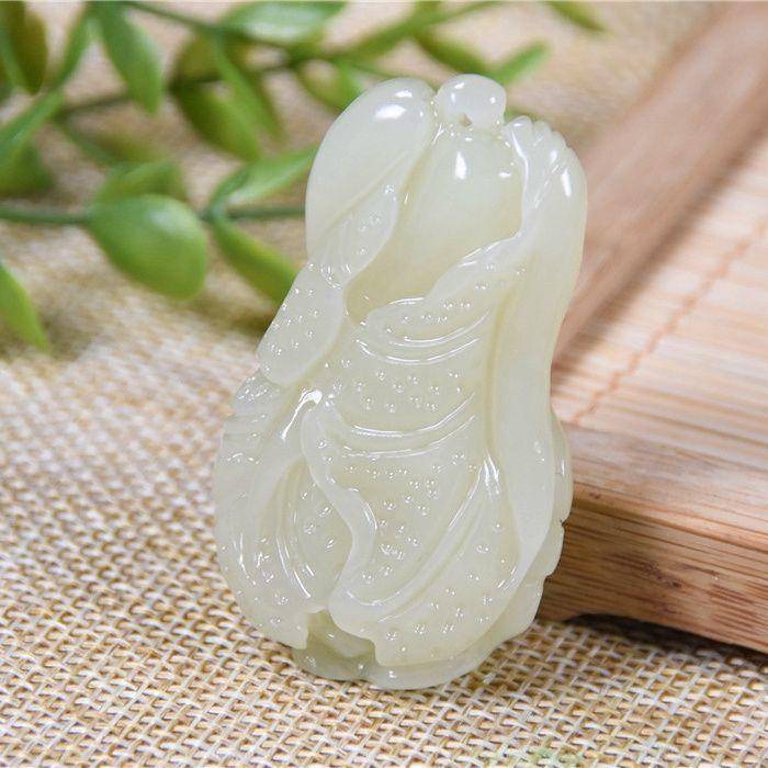 和田玉 黄口料 发财大白菜 细腻图3