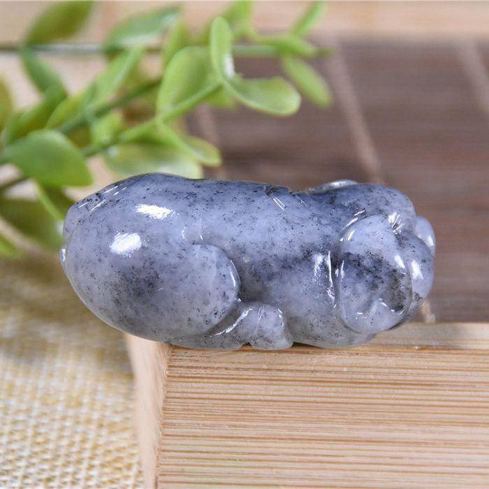 和田玉 青花 福气 猪猪图4