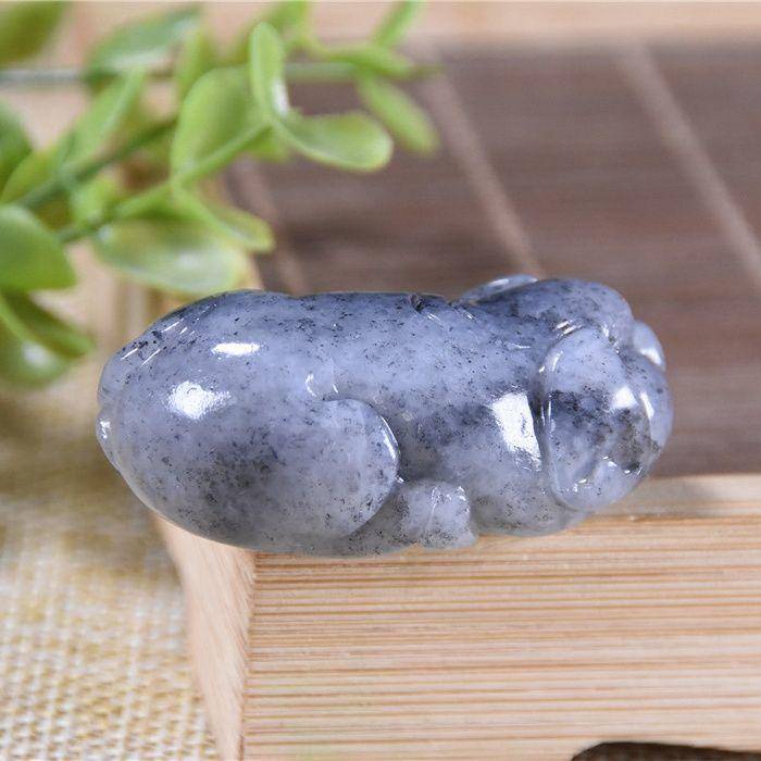 和田玉 青花 福气 猪猪图6