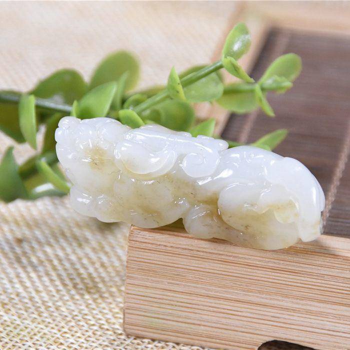 和田玉 招财貔貅 如虎添翼图2