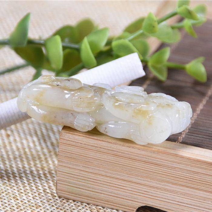和田玉 招财貔貅 如虎添翼图6