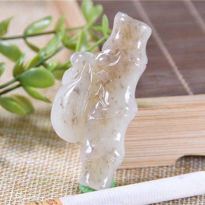 和田玉 金蝉福竹 节节高升 一鸣惊人图5