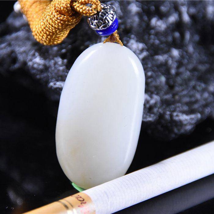 和田玉 糖料 欢喜佛 佛引福来图5