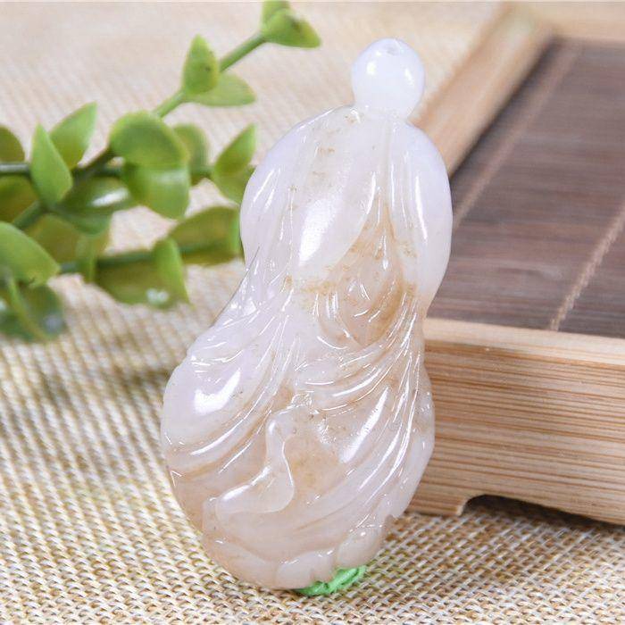 和田玉 糖料 发财大白菜图4