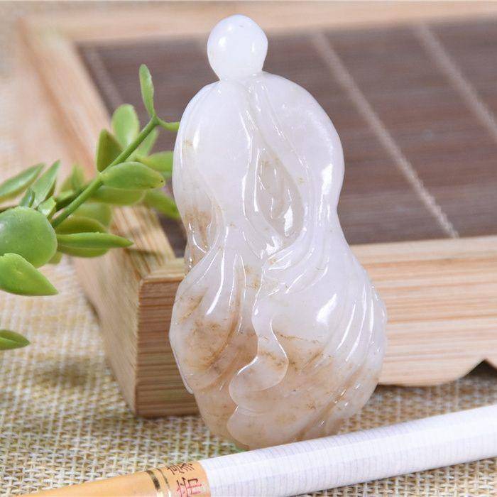 和田玉 糖料 发财大白菜图6