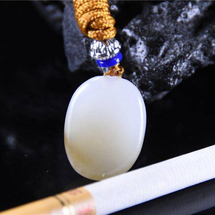 和田玉 糖料 欢喜佛 佛引福来图5