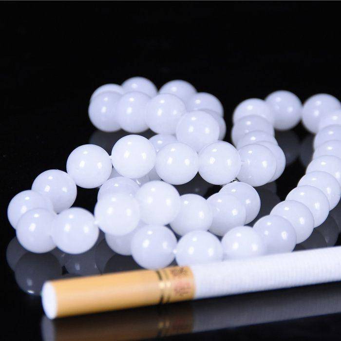 和田玉 10mm 大珠 美项链图6