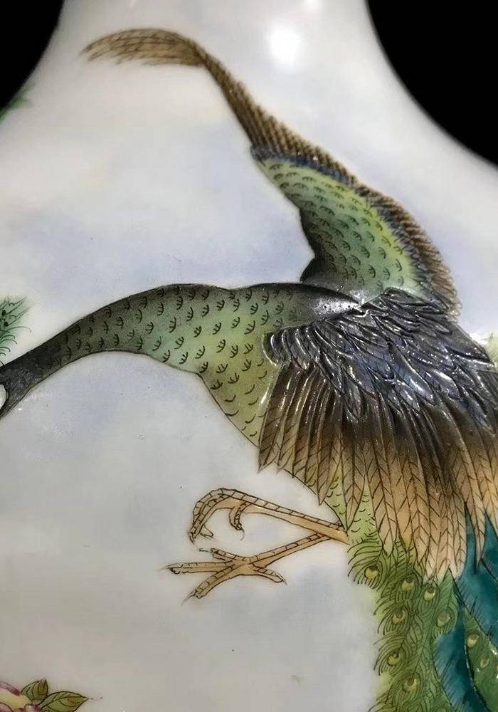 精品本金珐琅彩花鸟纹瓶一对图6