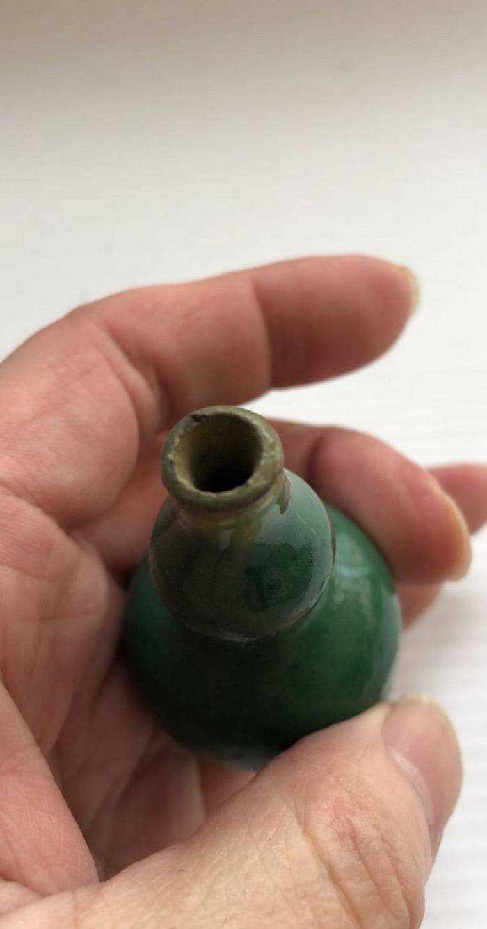 晚清绿釉葫芦瓶图4