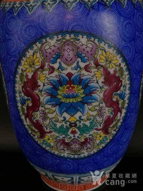 珐琅彩花卉纹瓶图6