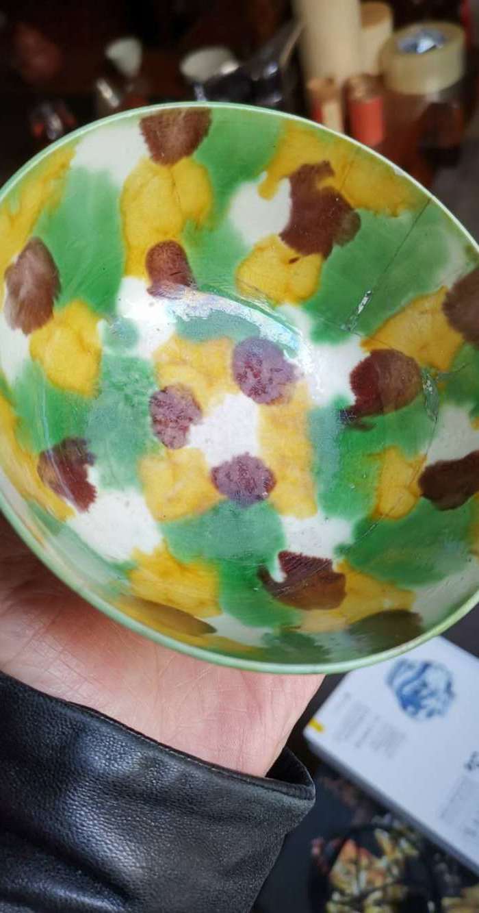 清.康熙虎皮三彩碗图2