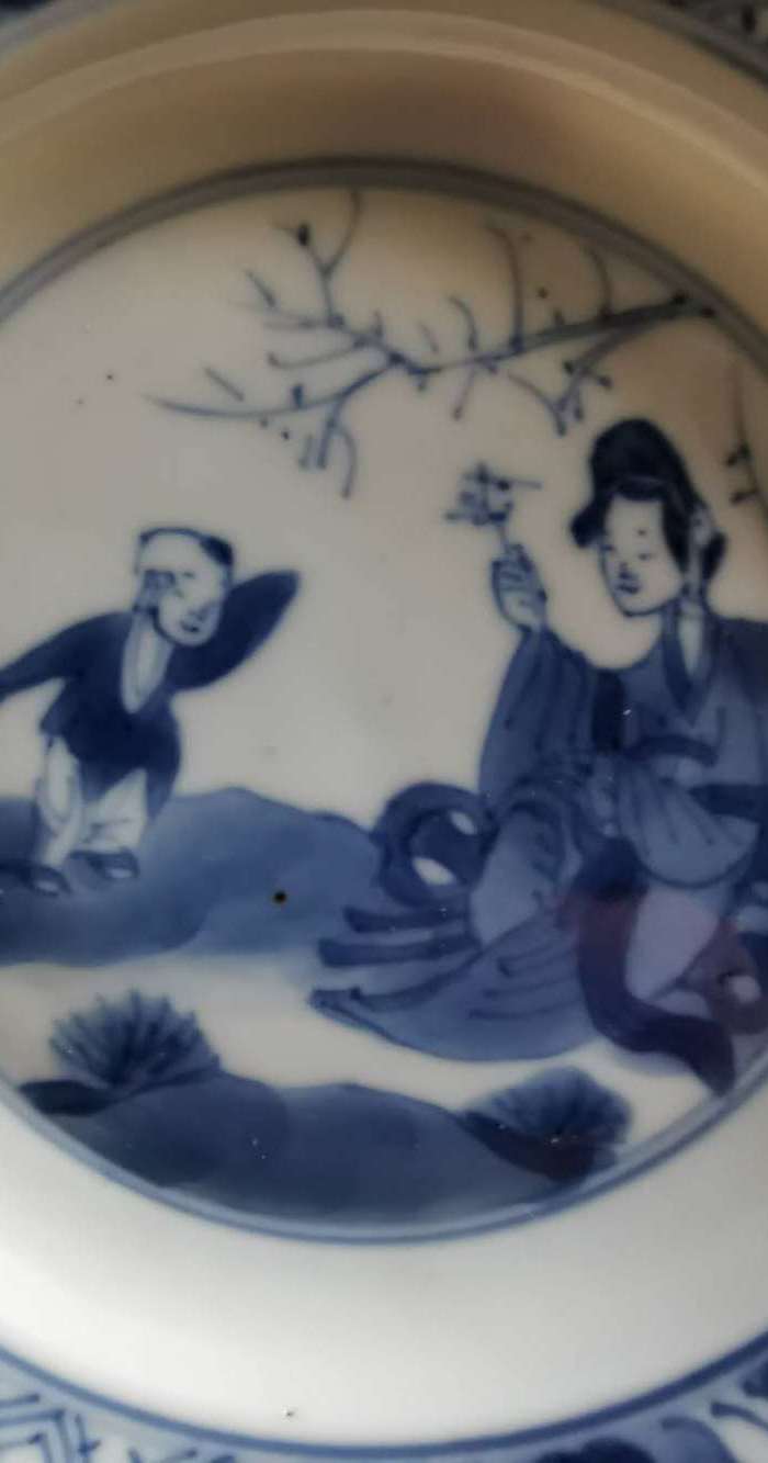 清.康熙人物故事小盘图3