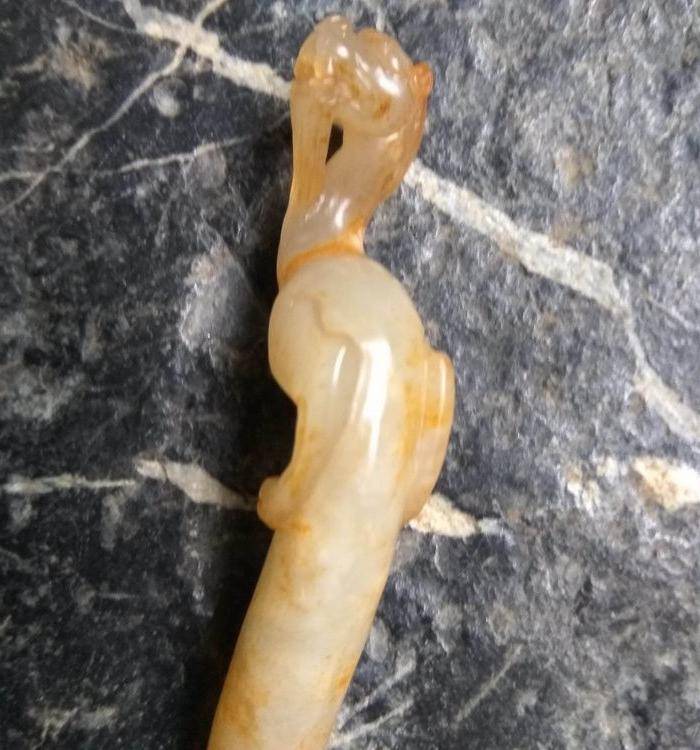 明代白玉龙簪图2