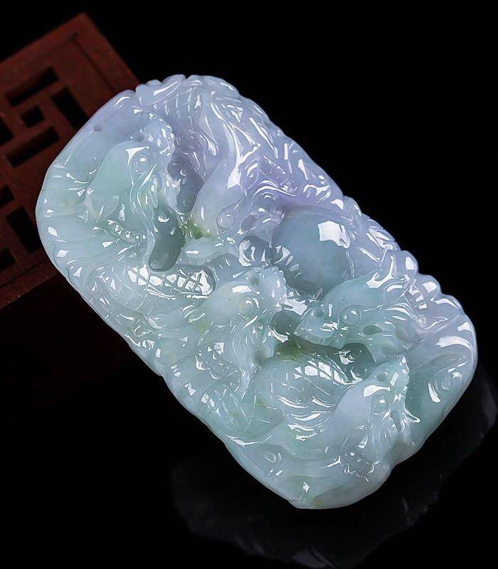 自然光实拍!天然A货好种九龙至尊图7