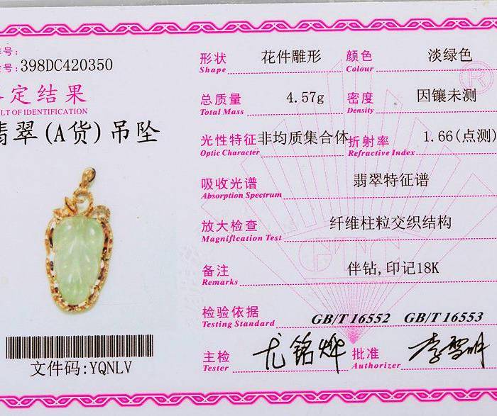自然光实拍!天然A货冰种起荧光金枝玉叶图10