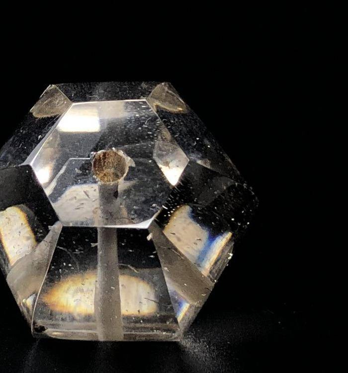 精品 收藏级 高古六棱水晶珠一颗图9