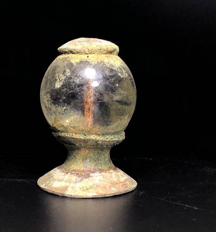 全品 清代正五品水晶官帽顶图2