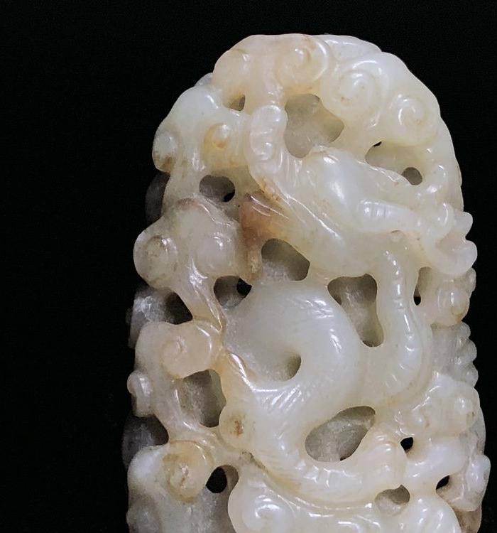 精品 回流 收藏级 明代圆雕龙纹雕件图2
