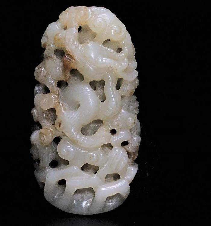精品 回流 收藏级 明代圆雕龙纹雕件图4
