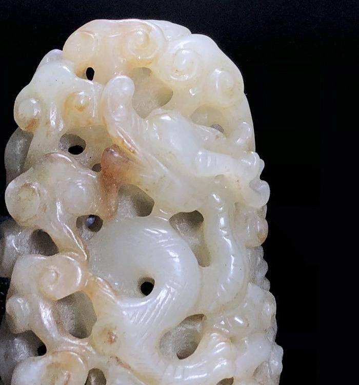 精品 回流 收藏级 明代圆雕龙纹雕件图6