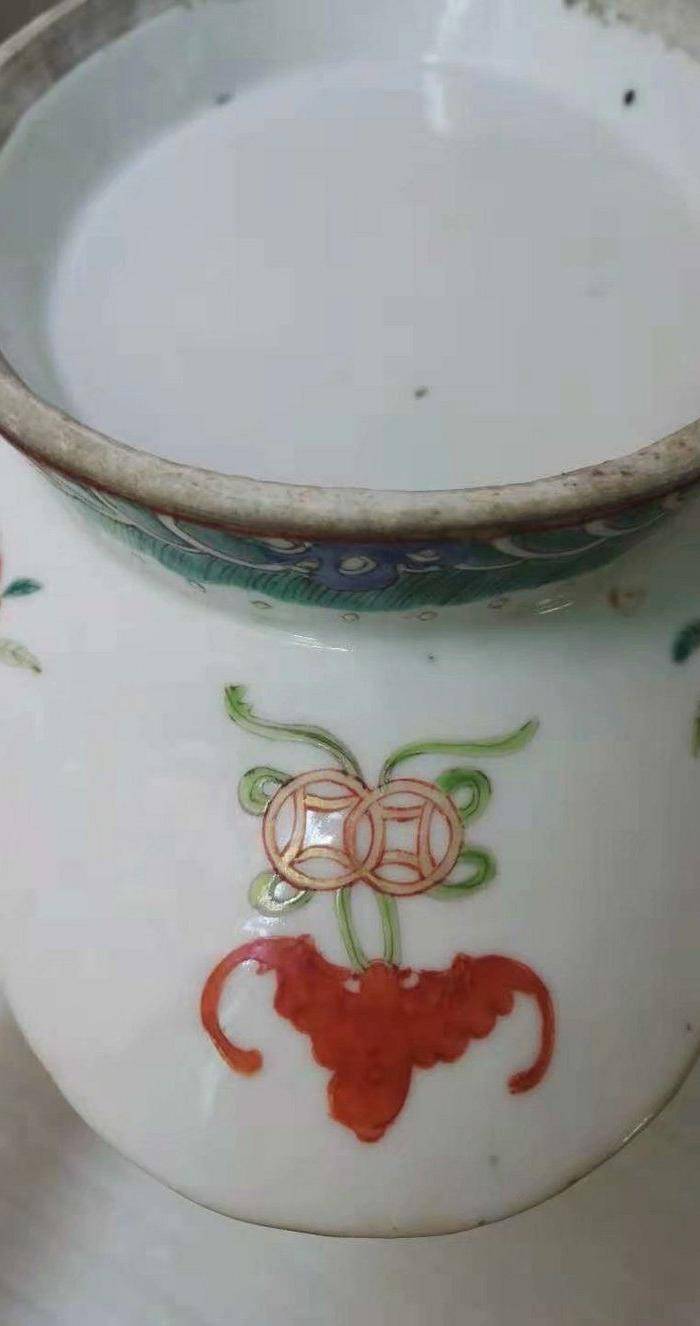 清 同光粉彩人物 月老牵红线 大供盘图5