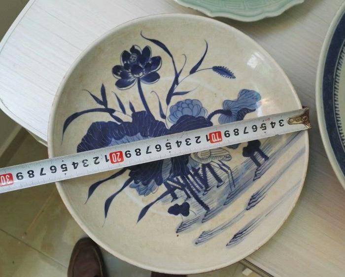 雍正 青花一路连升大盘图9