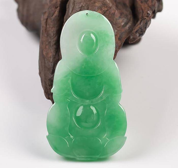 缅甸翡翠好种满绿观音16.60g图4