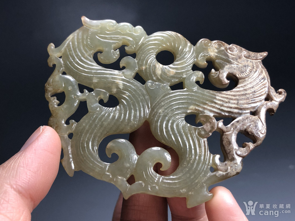 精品回流 收藏级**双龙玉璧