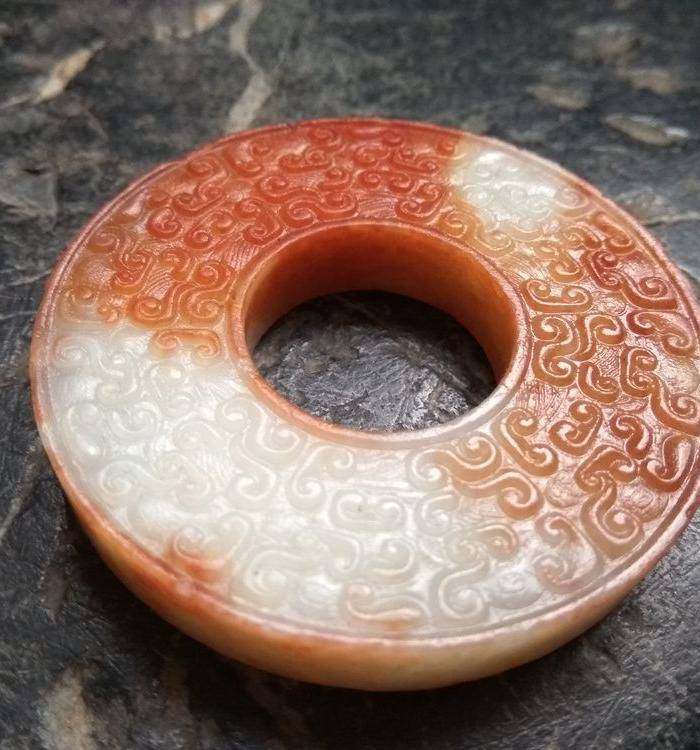 明代卷云纹玉璧图4