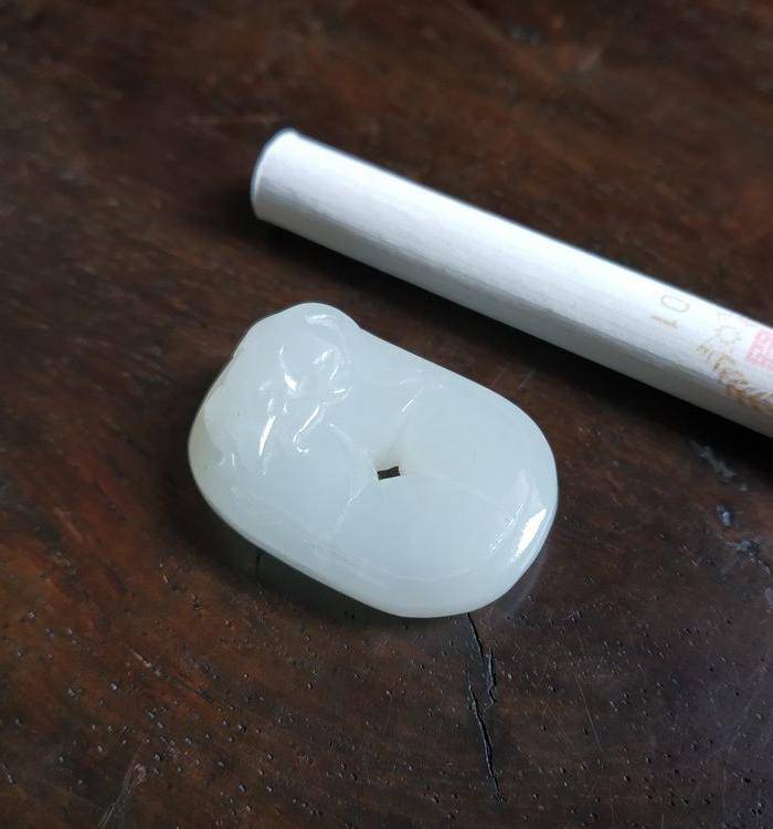 生肖玉坠 白度一级图4
