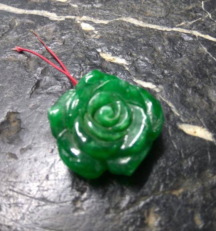 老翡翠大帽花 保真图3