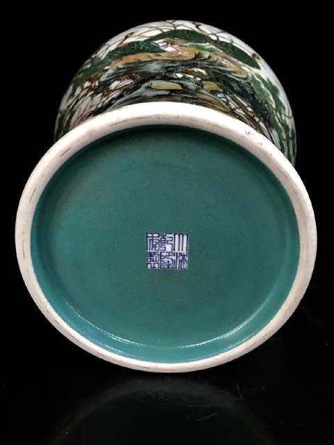 精品本金珐琅彩芦雁纹梅瓶一对图9
