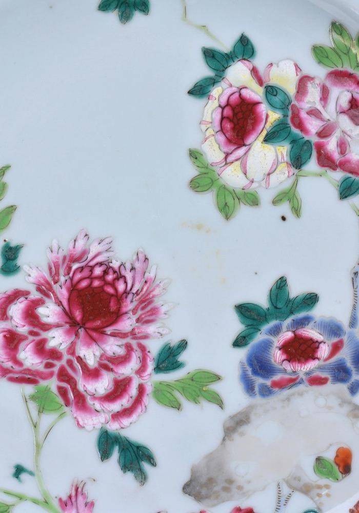 乾隆 花开富贵 粉彩盘图3