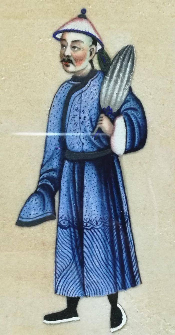 晚清 人物 通草画图2