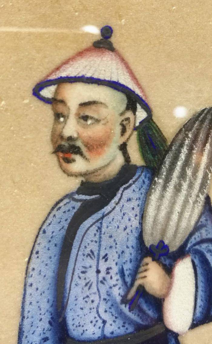 晚清 人物 通草画图3