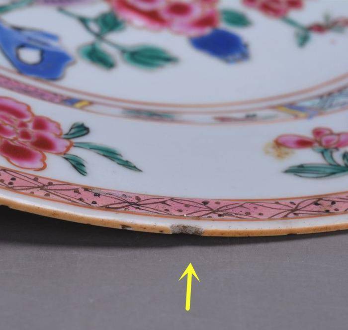 乾隆 粉彩稚鸡牡丹纹 圆盘图10