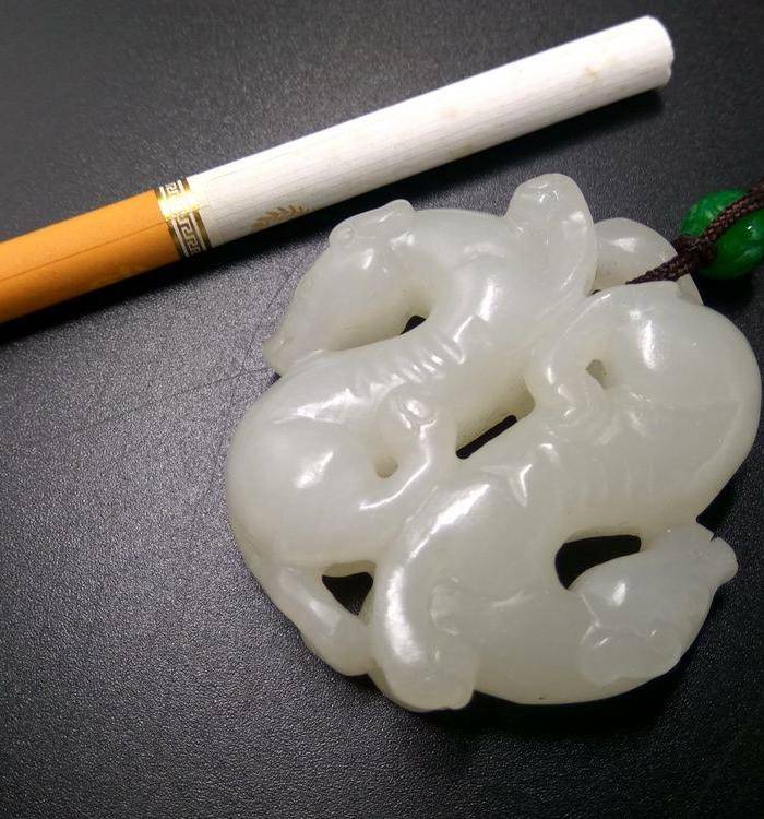 清代旧藏 双欢旺财把玩件图2