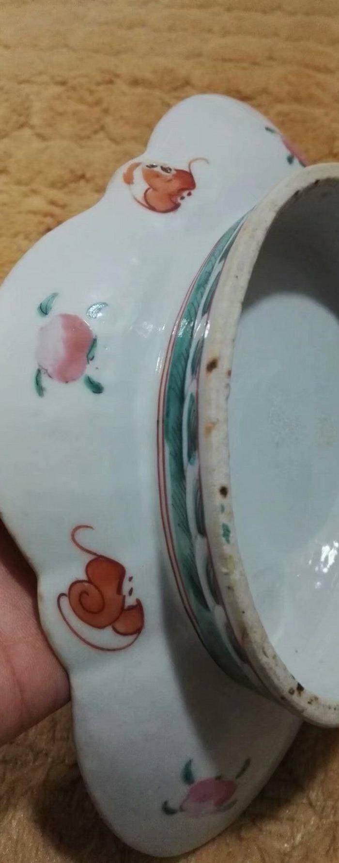 同治 粉彩无双谱海棠盘图5