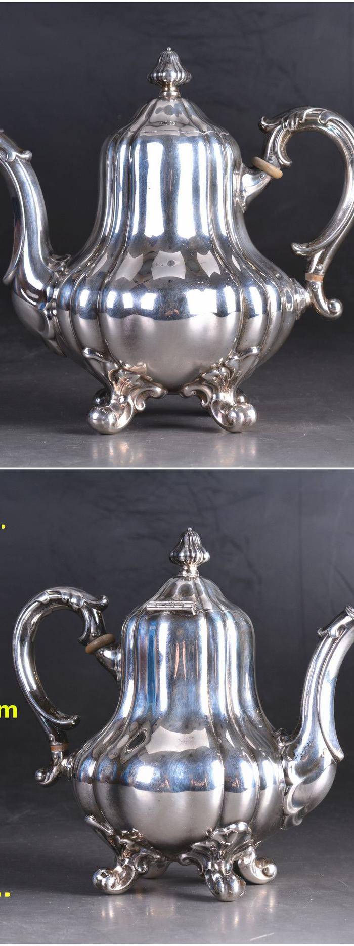 800银 欧式老茶具一套图9