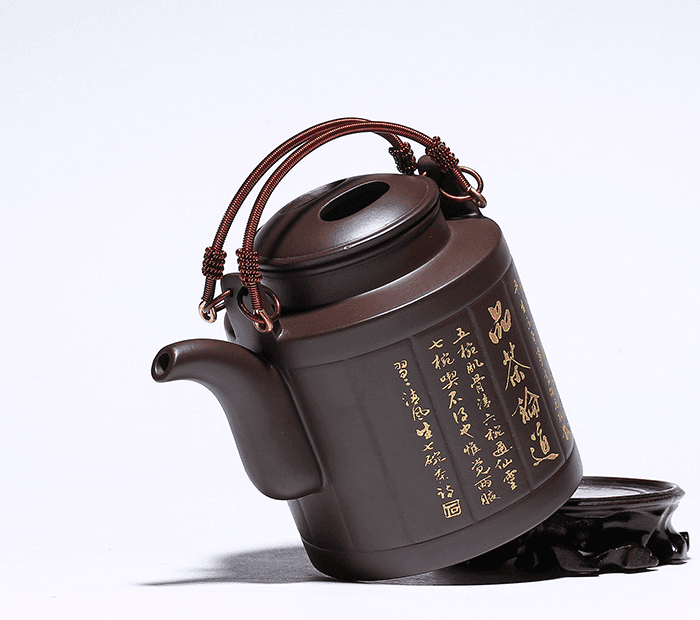 原矿紫泥洋桶提梁壶图4