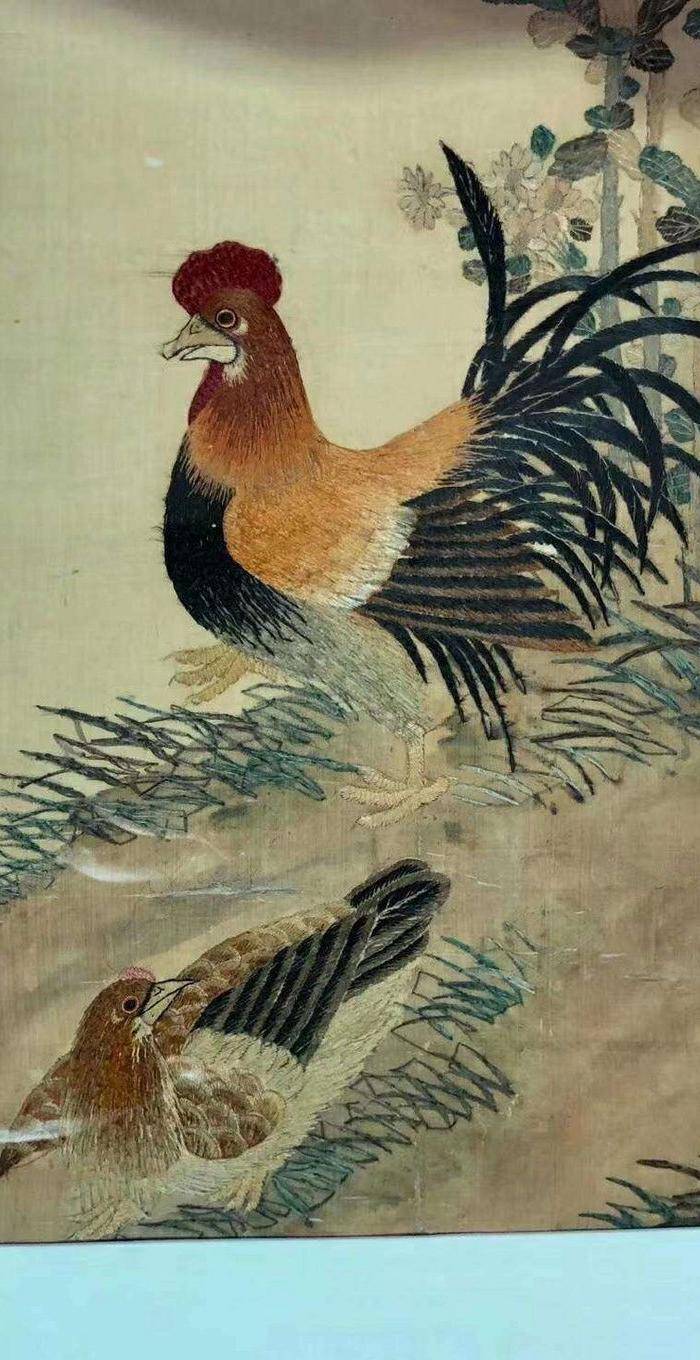 清代精品刺绣挂屏一组图4