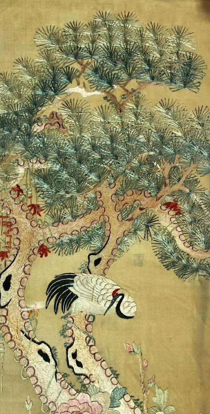 清代精品刺绣挂屏一组图5