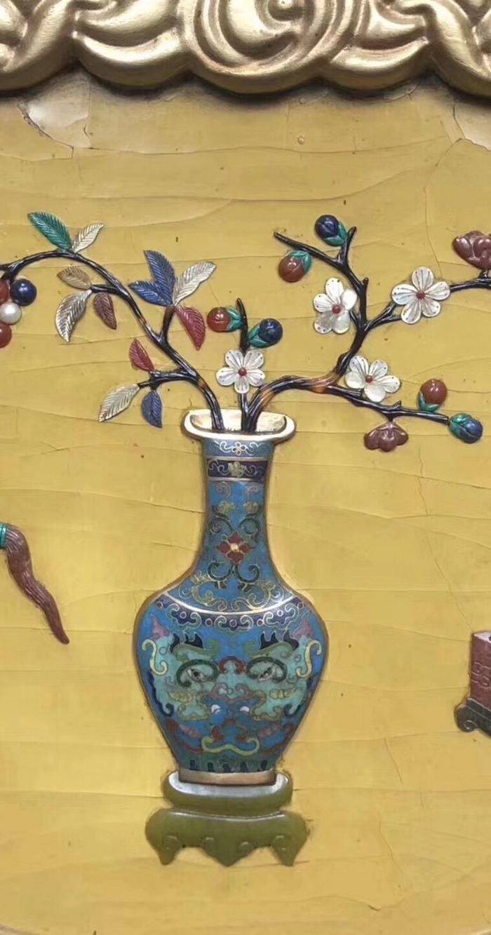 百宝嵌葫芦屏图5