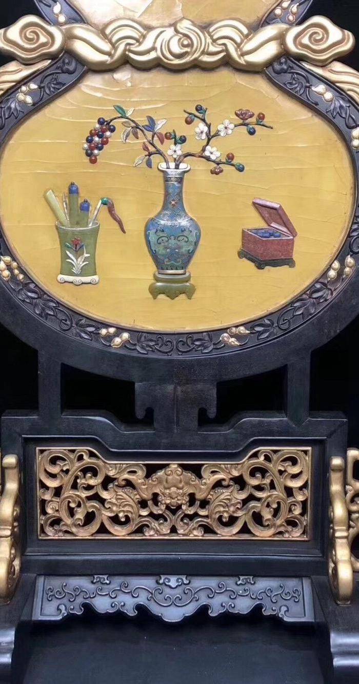 百宝嵌葫芦屏图7