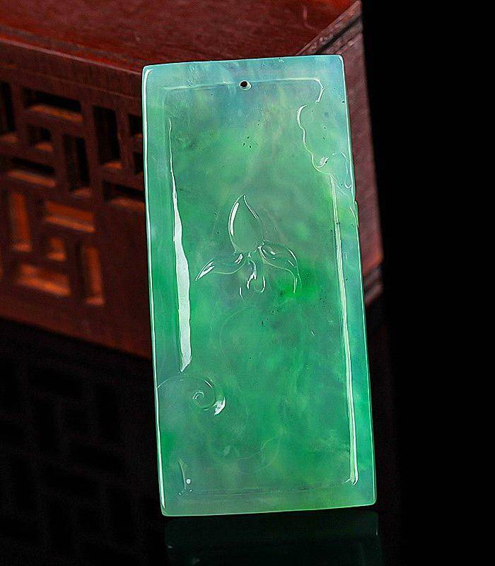 自然光实拍!天然A货种水好绿呱呱发财图4