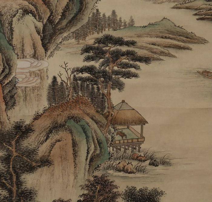 冯超然山水图轴图7