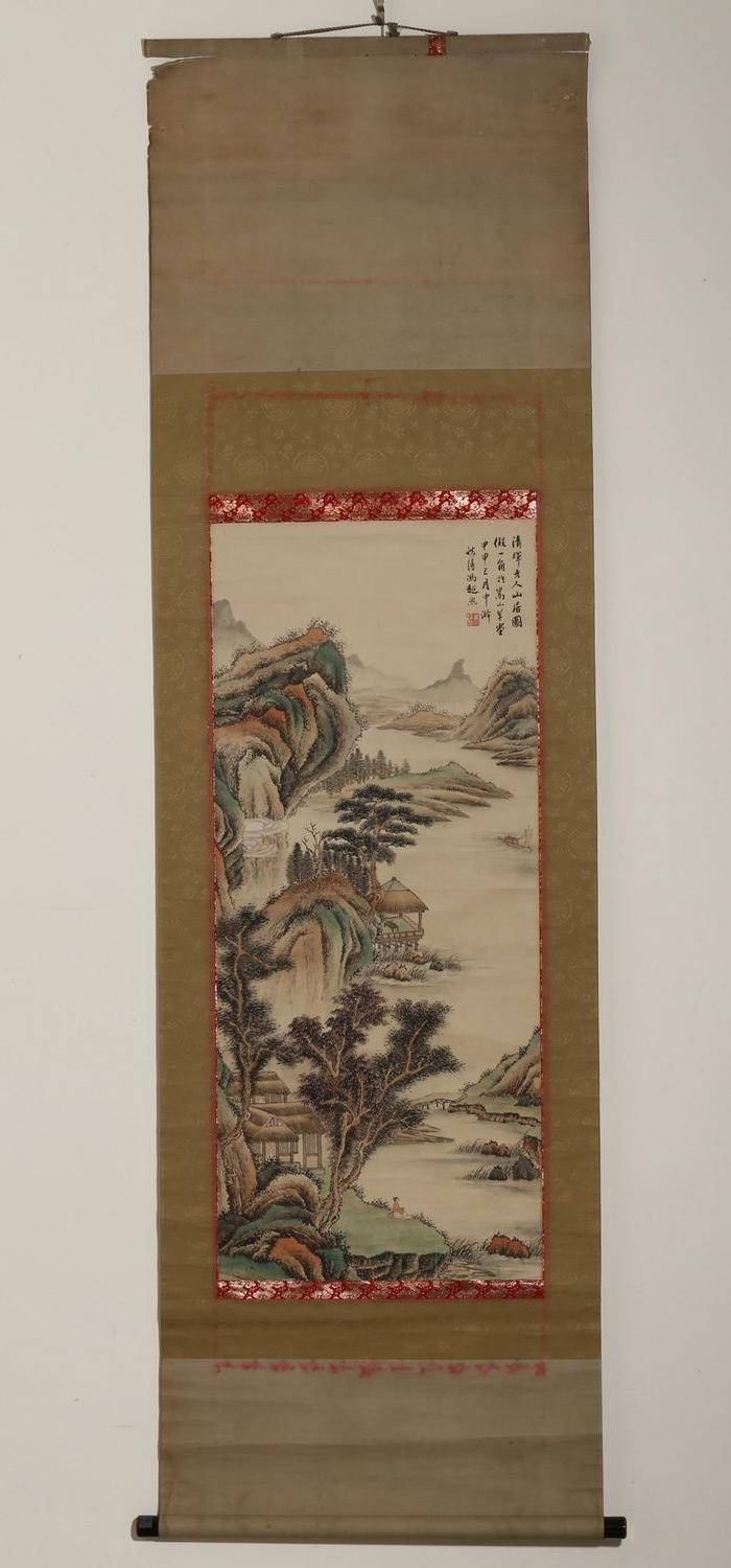 冯超然山水图轴图9
