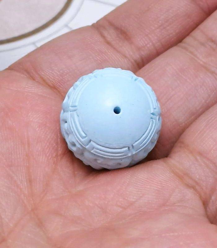 保真精品9.88克高瓷原矿松石回纹珠图6