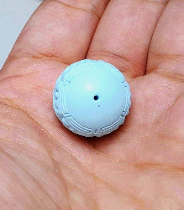 保真精品9.85克高瓷原矿松石回纹珠图5