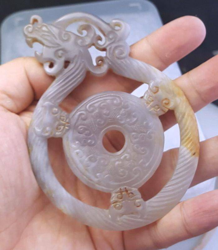 欧洲回流 清末仿汉战玉佩图4